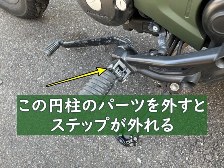 レブル250レブルに適合しないステップボード（フロアボード）を